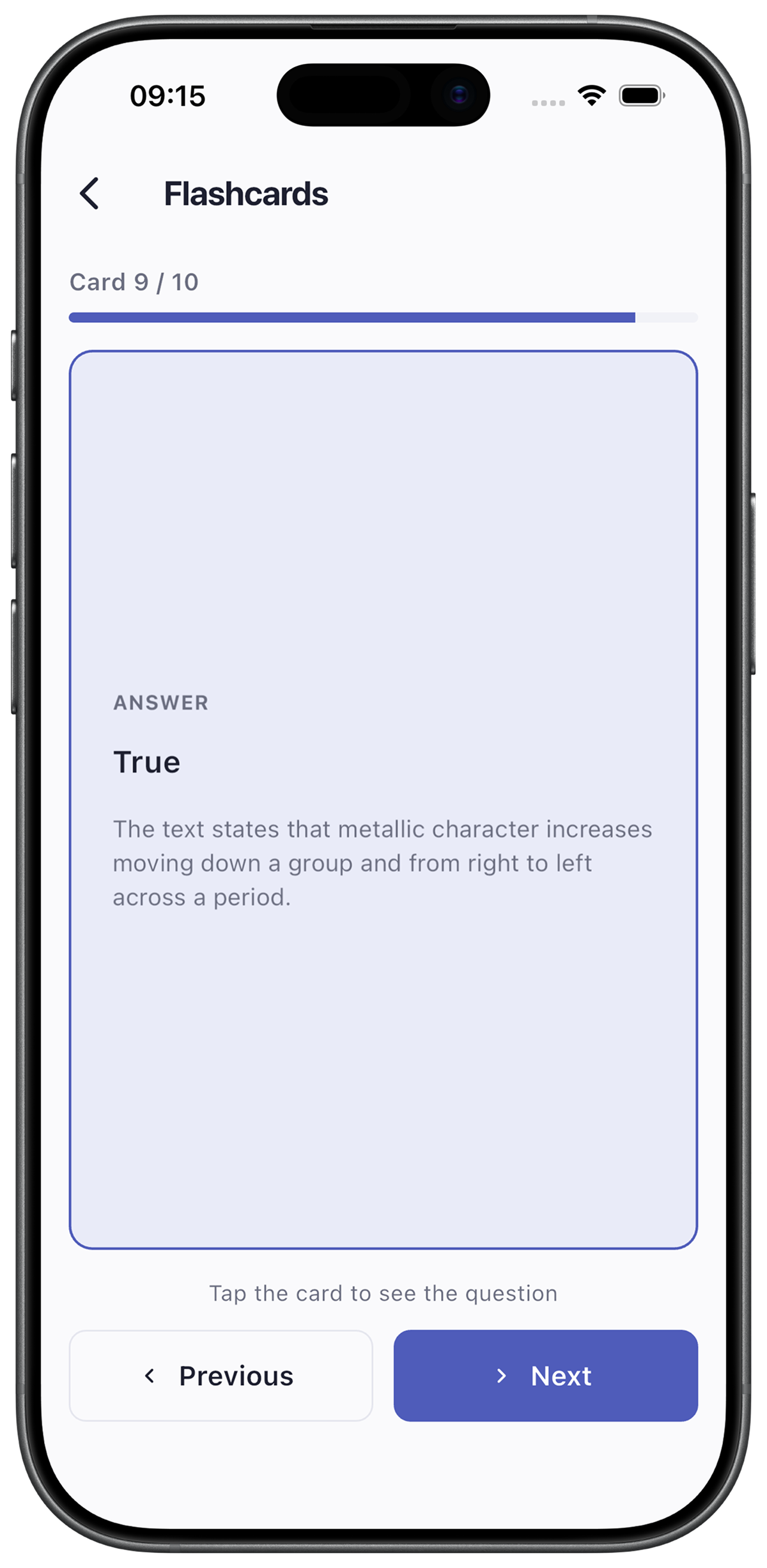QuizSis mobil — bilgi kartları